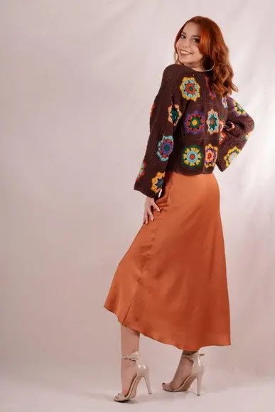 Cardigan De Crochê