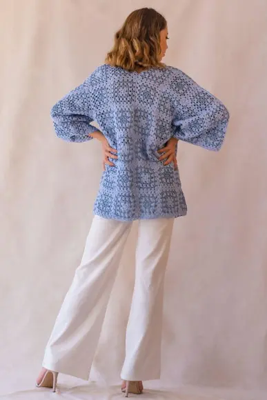 Cardigan De Crochê
