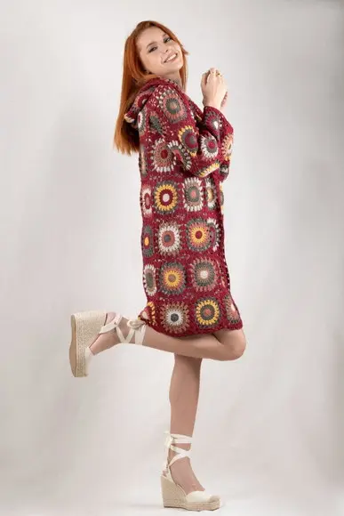 Cardigan De Crochê