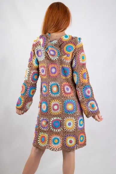 Cardigan De Crochê