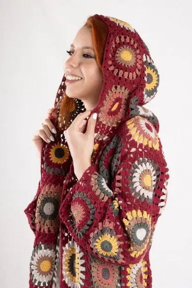 Cardigan De Crochê