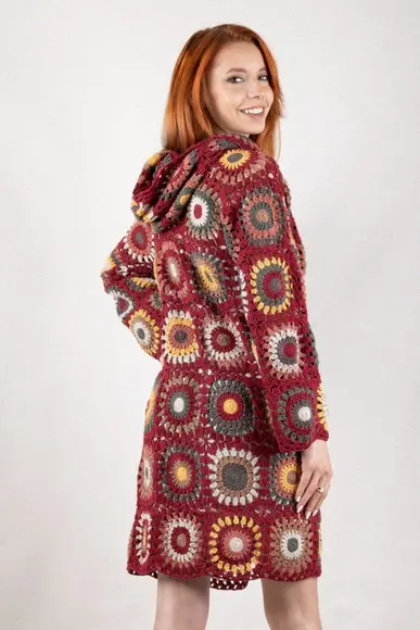 Cardigan De Crochê