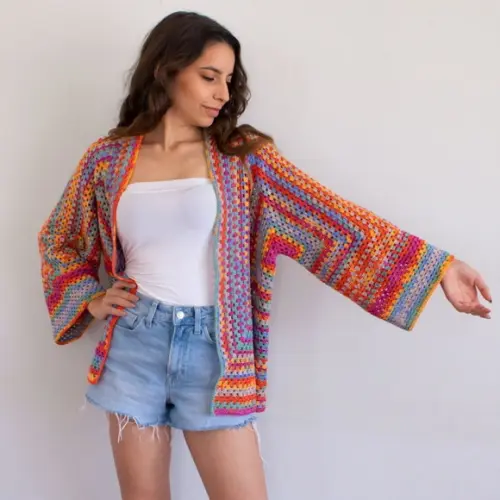 Cardigan De Crochê