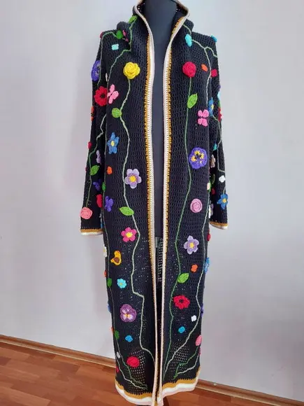 Cardigan De Crochê