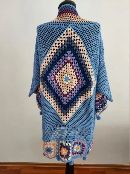 Cardigan De Crochê