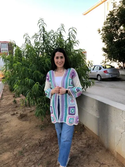 Cardigan De Crochê