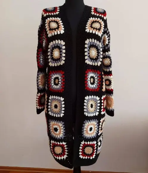 Cardigan De Crochê