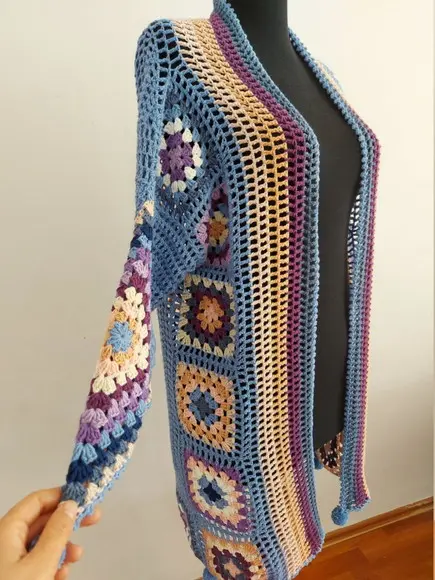 Cardigan De Crochê