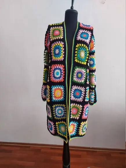 Cardigan De Crochê