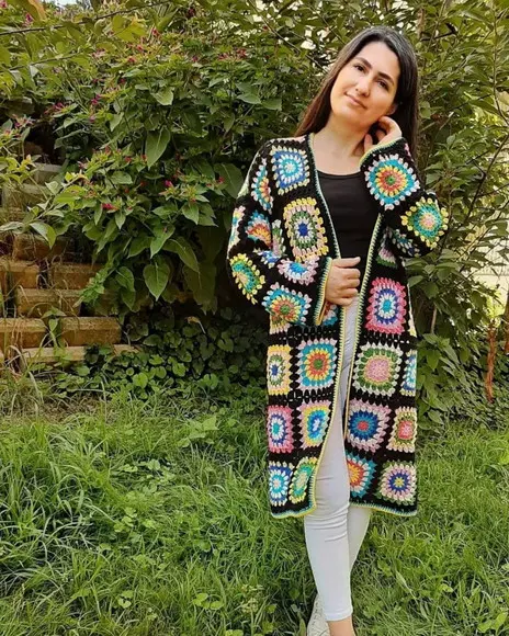 Cardigan De Crochê