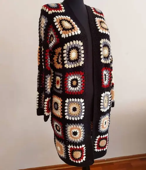Cardigan De Crochê