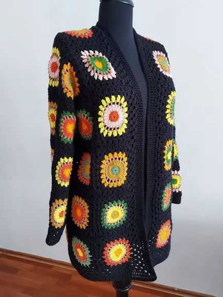 Cardigan De Crochê