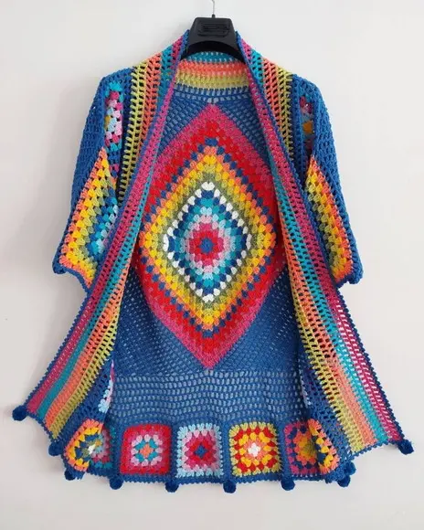 Cardigan De Crochê