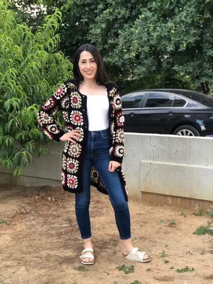 Cardigan De Crochê