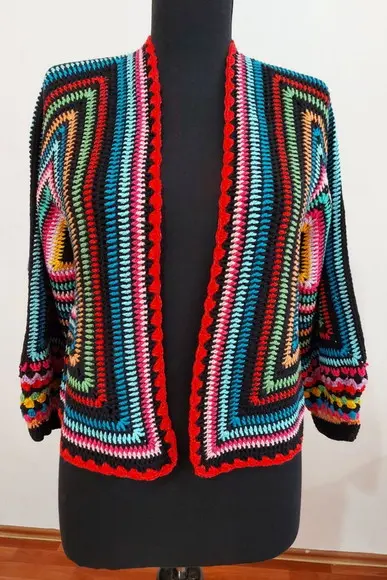 Cardigan De Crochê
