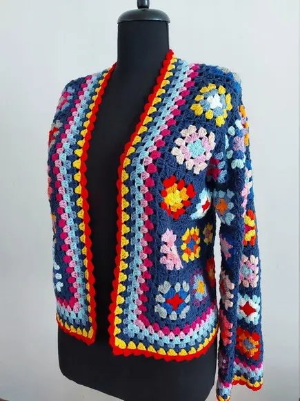 Cardigan De Crochê