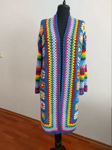 Cardigan De Crochê