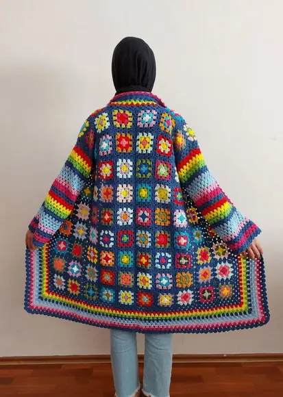 Cardigan De Crochê
