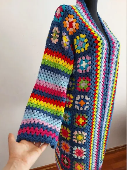 Cardigan De Crochê