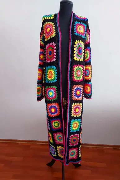 Cardigan De Crochê