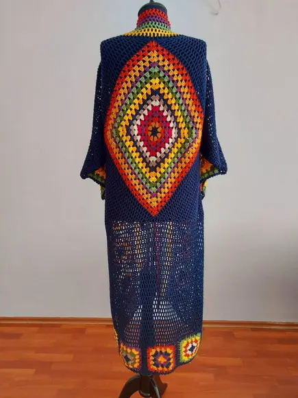 Cardigan De Crochê