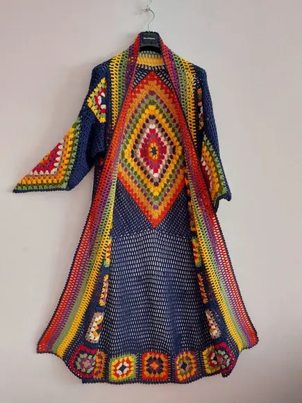 Cardigan De Crochê