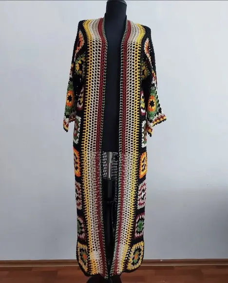 Cardigan De Crochê