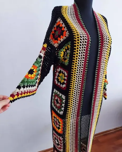 Cardigan De Crochê