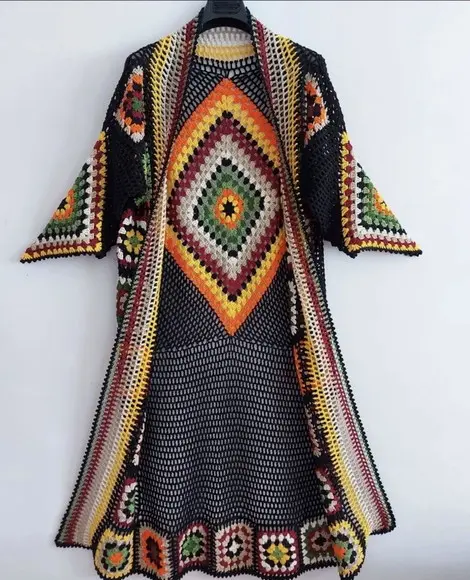 Cardigan De Crochê