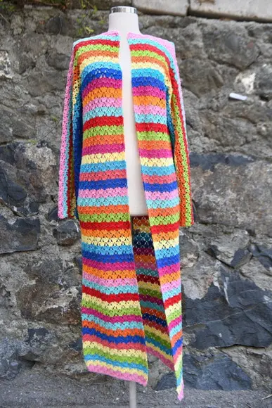 Cardigan De Crochê