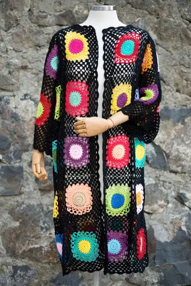 Cardigan De Crochê