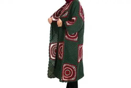 Cardigan De Crochê