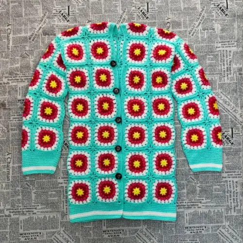 Cardigan De Crochê