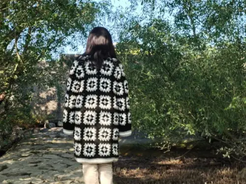 Cardigan De Crochê