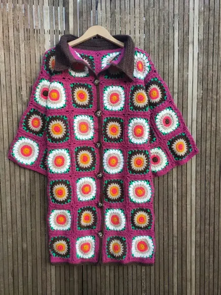 Cardigan De Crochê