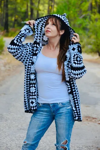 Cardigan De Crochê