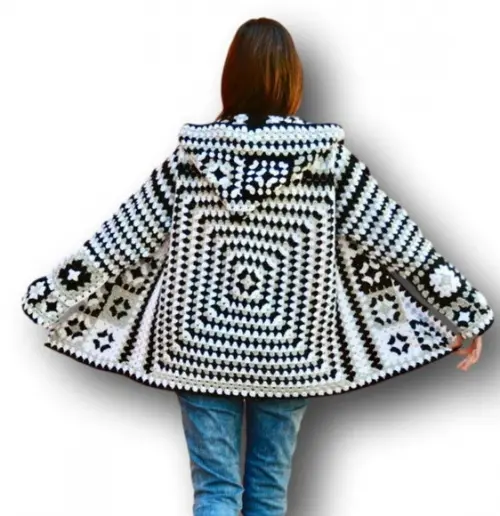 Cardigan De Crochê