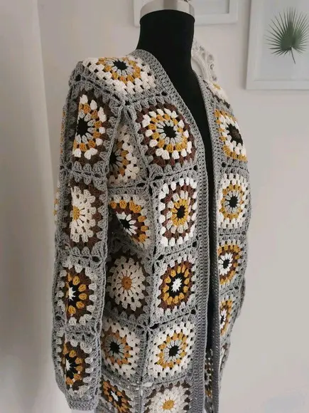 Cardigan De Crochê