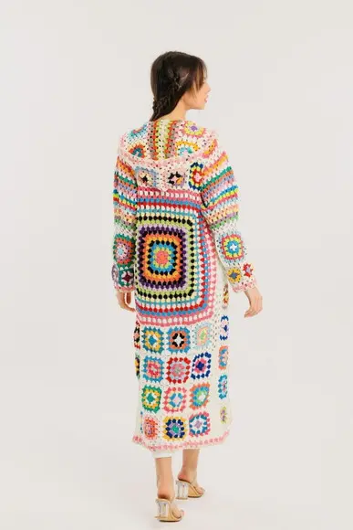Cardigan De Crochê