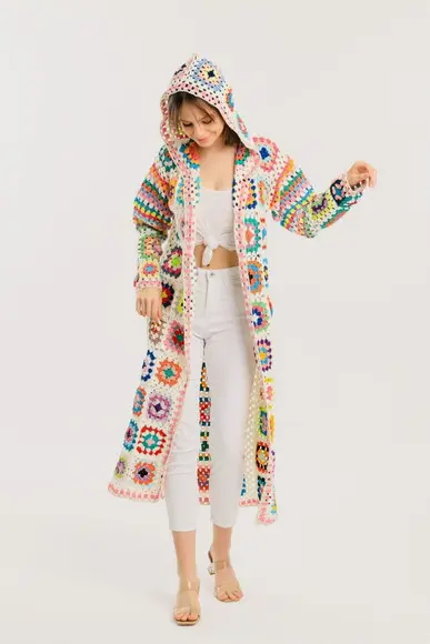 Cardigan De Crochê