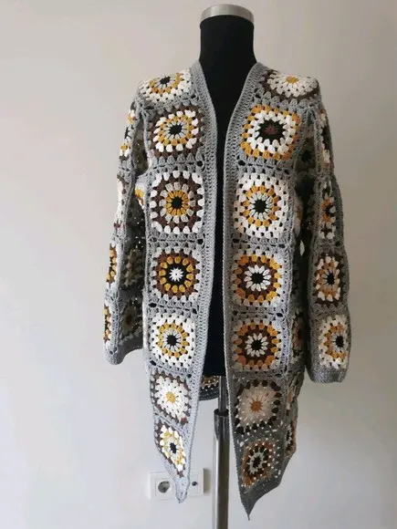 Cardigan De Crochê