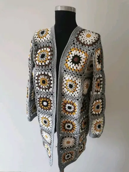 Cardigan De Crochê