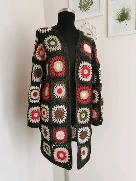 Cardigan De Crochê