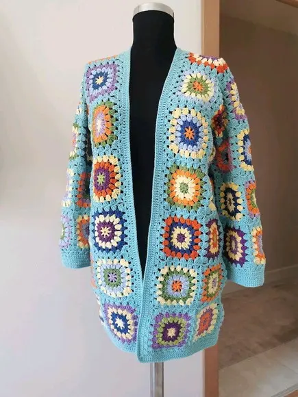 Cardigan De Crochê