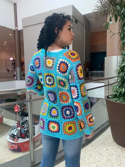 Cardigan De Crochê