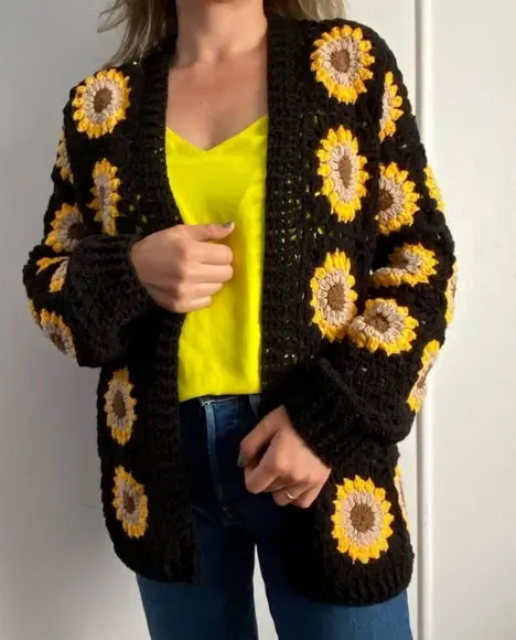 Cardigan em Crochê