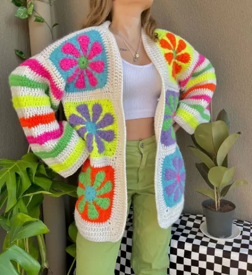 Cardigan em Crochê