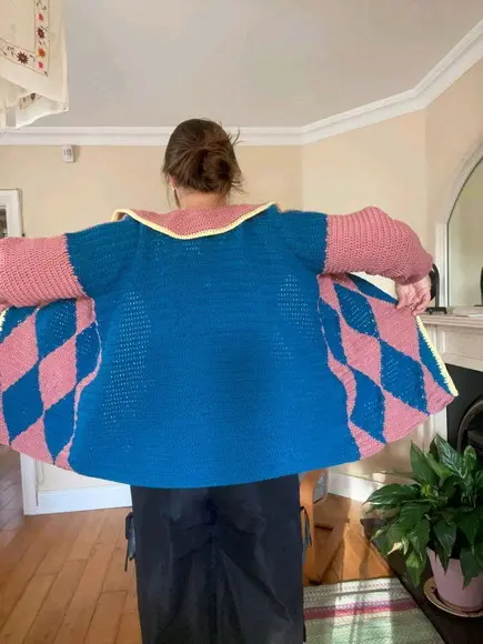 Cardigan em Croche Howl do Filme castelo Animado 