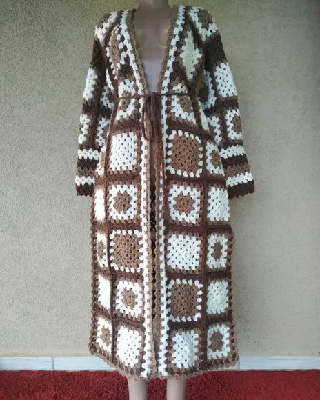 Casaco / Cardigan De Crochê