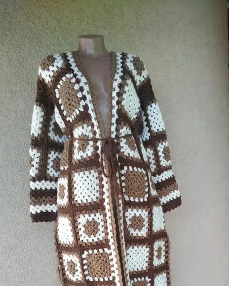 Casaco / Cardigan De Crochê